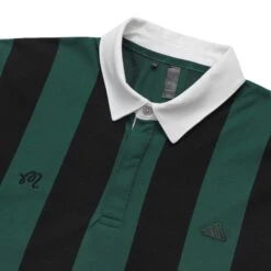Malbon X Adidas Go-To Long Sleeve Rugby Polo Shirt -Trend Wear Shop IQ2972 GREEN 2