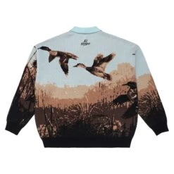 Malbon X 100 Thieves Buckshot Knit LS Polo -Trend Wear Shop M 8504 MLT 4