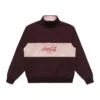 MALBON X COCA-COLA SPENCERIAN 1/4 ZIP FLEECE -Trend Wear Shop M 8525 MAROON 1