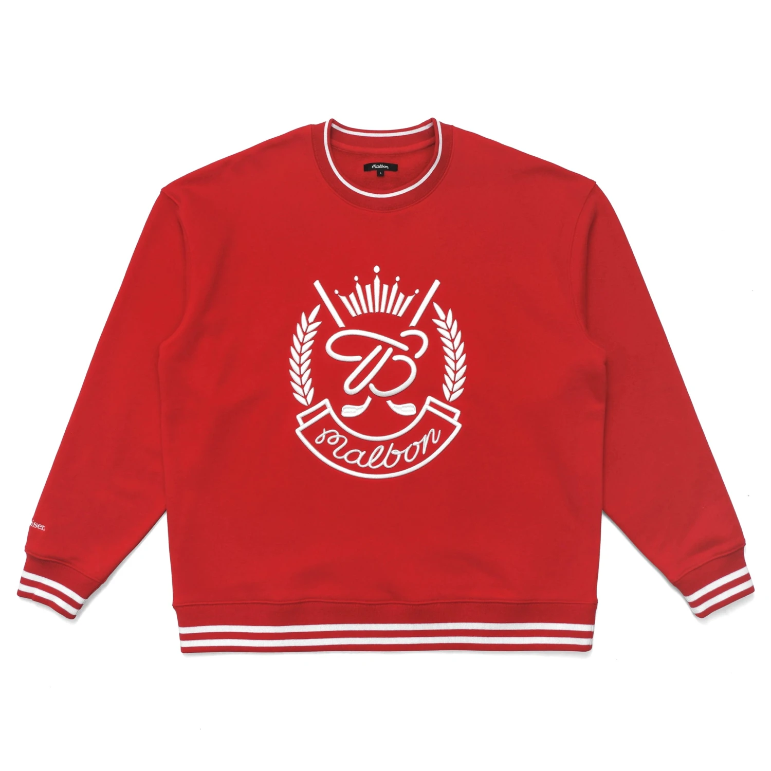 MALBON X BUDWEISER CHAMPIONS FLEECE CREWNECK 3 MALBON X BUDWEISER CHAMPIONS FLEECE CREWNECK