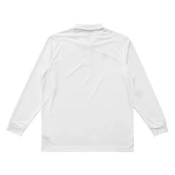 Malbon X Nike Dri-FIT Victory Solid Long Sleeve Polo -Trend Wear Shop MalbonxNikeDriFitVictorySolidLSPoloWhite3