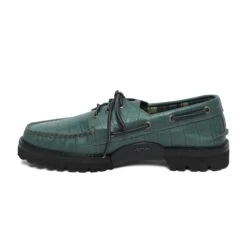 Malbon X Sperry Vibram Lug 3-Eye (MENS) -Trend Wear Shop MalbonxSperry3EyeCrocBoatShoeGreen2