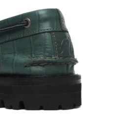 Malbon X Sperry Vibram Lug 3-Eye (MENS) -Trend Wear Shop MalbonxSperry3EyeCrocBoatShoeGreen5