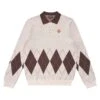 SELMA LONG SLEEVE KNIT POLO -Trend Wear Shop SelmaLongSleeveKnitPoloCream1
