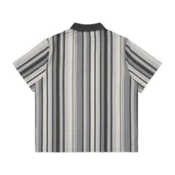 VERTICAL STRIPE JERSEY POLO -Trend Wear Shop VerticalStripeJerseyPoloGrey3