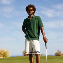 Resort Crochet Polo -Trend Wear Shop greentop2